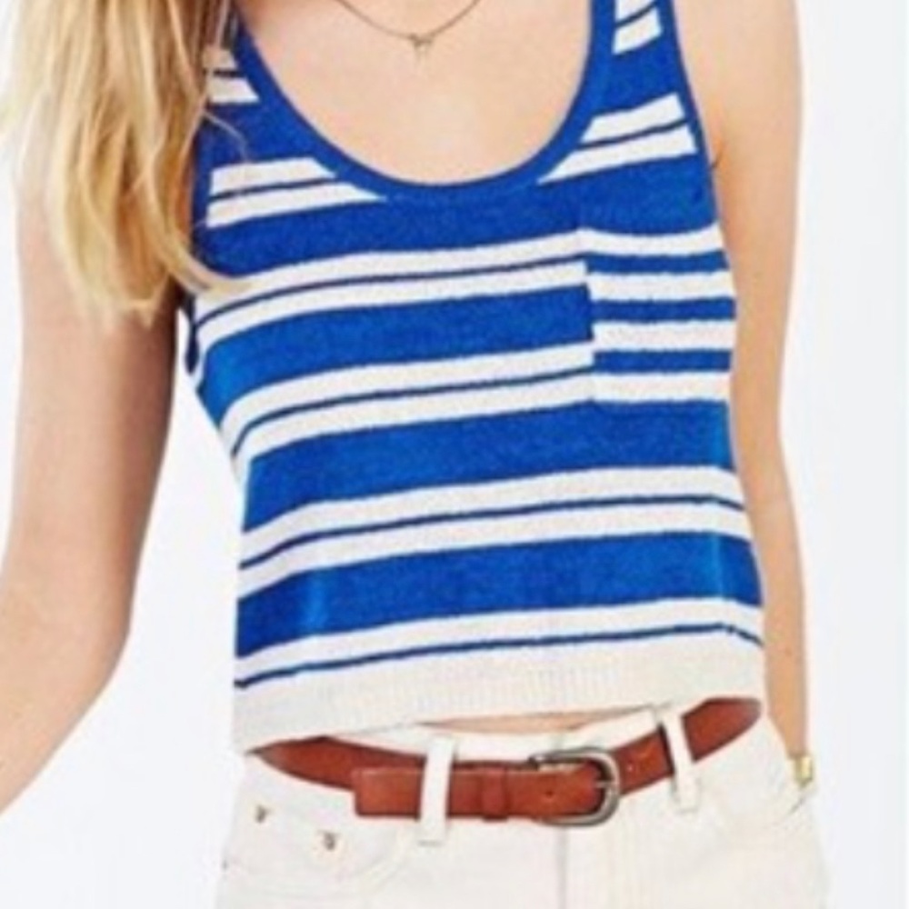 NEVER WORN UO BDG Knit Cropped Striped Tank Top